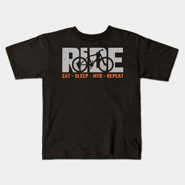 mtb Kids T-Shirt by Tali Publik